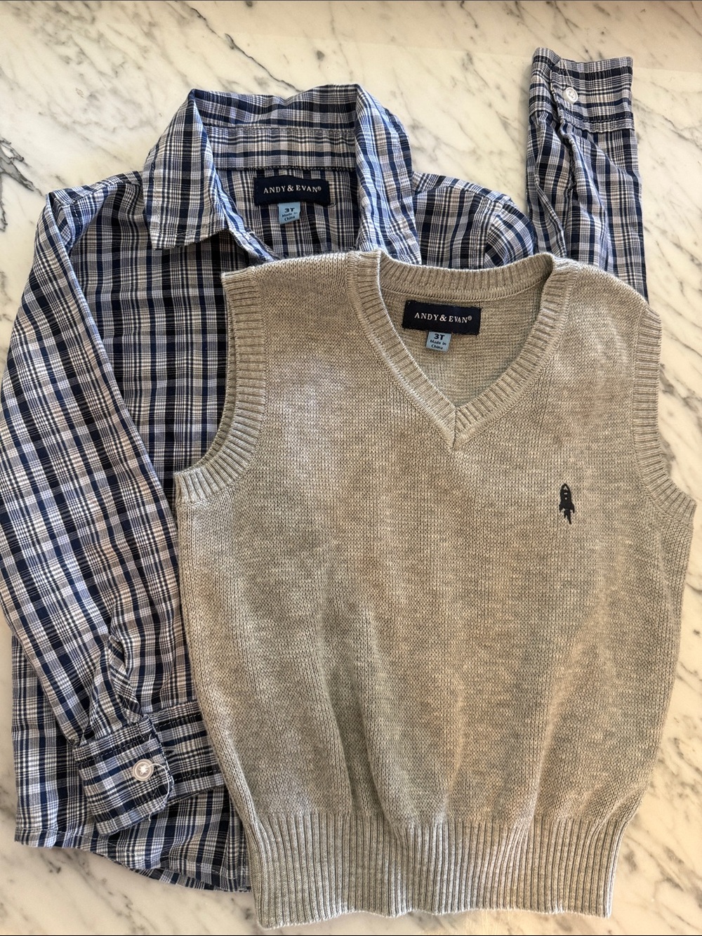 Andy & Evan Shirt & Vest 2 Piece Set